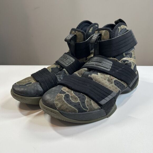 Nike Zoom LeBron Promo Soldier 10 X Army Camo Men’s 10 LRJ SX 16/17 NBA - Picture 1 of 10